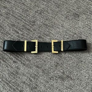 Leather waist belt